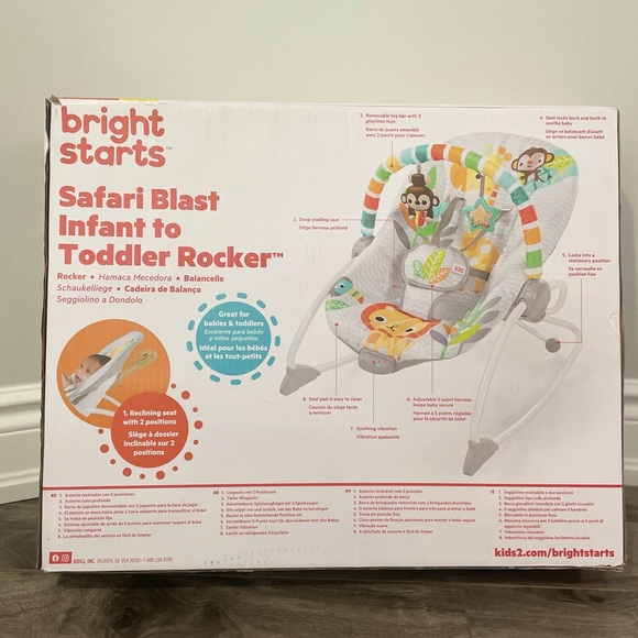 Safari Blast Infant To Toddler Rocker - Picture 2 of 3